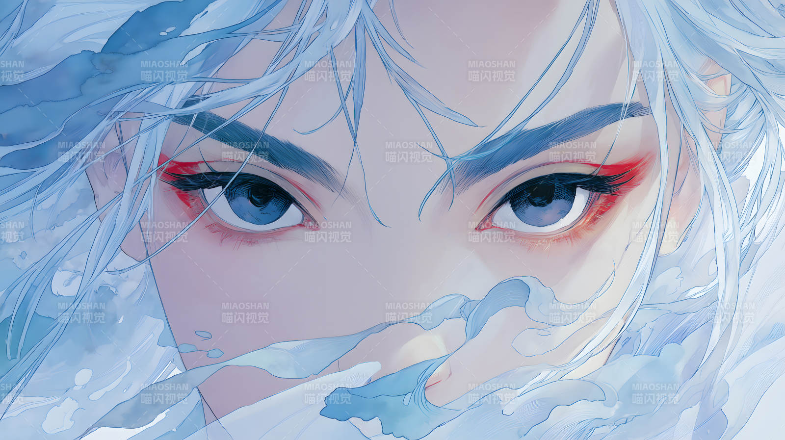 唯美动漫风格人物特写图片
