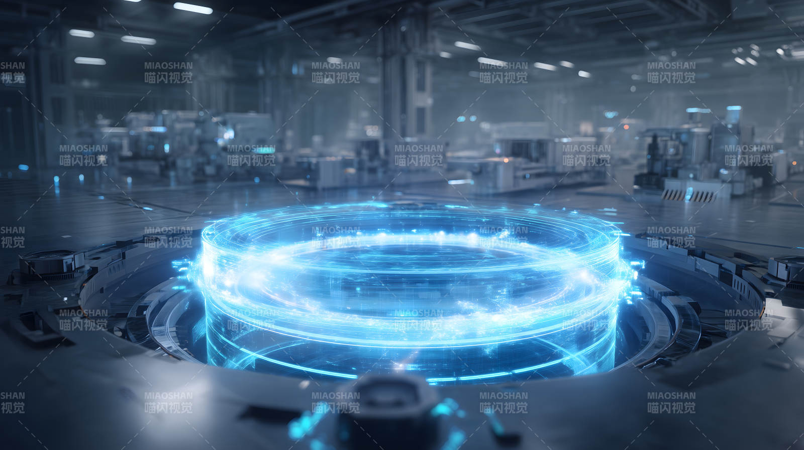 未来科技工厂蓝光装置图片