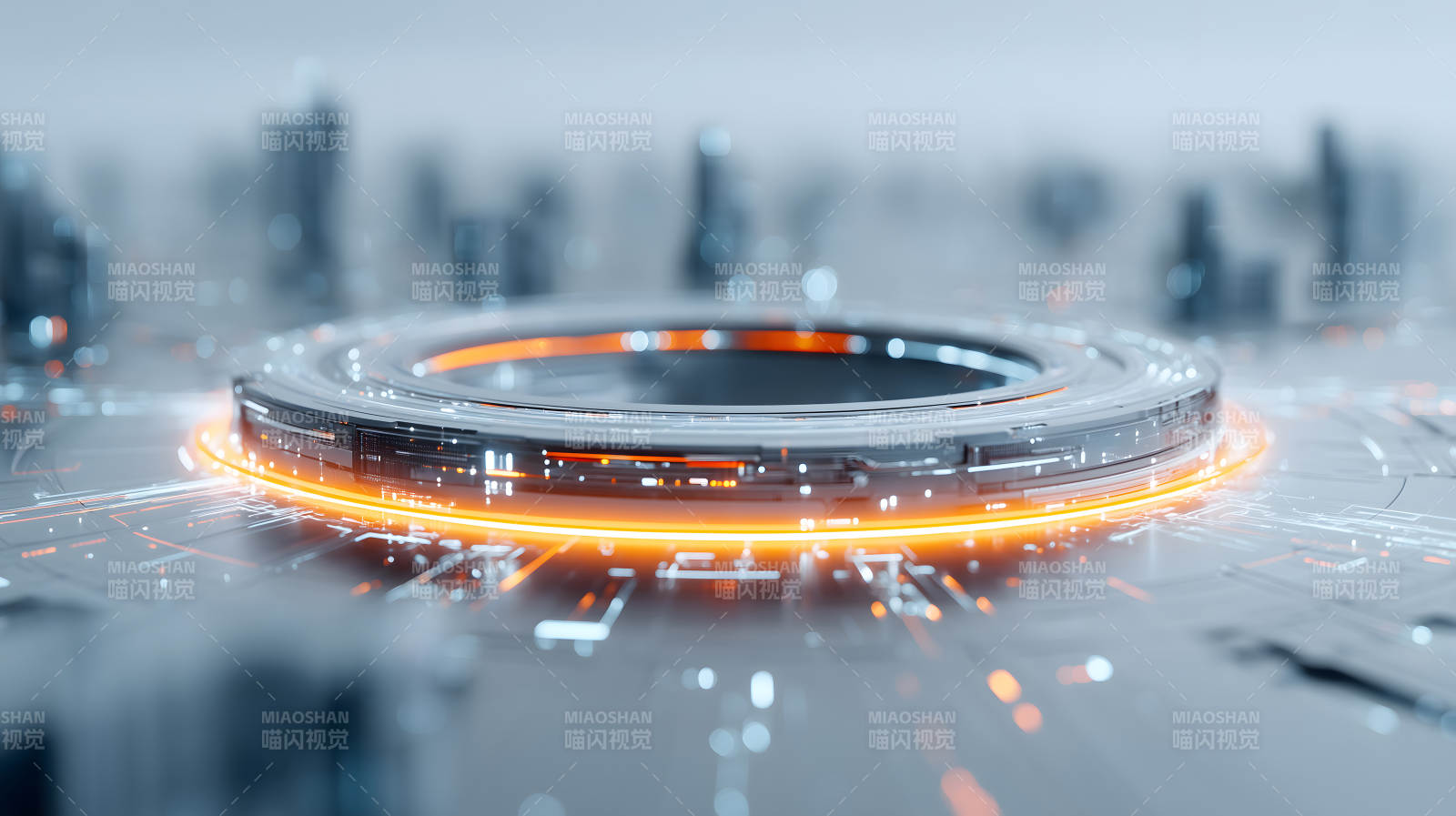 科技感十足的圆形装置图片