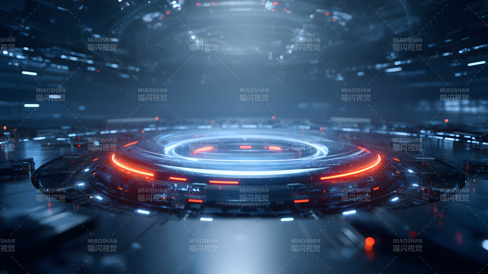 未来科技感十足的平台装置图片