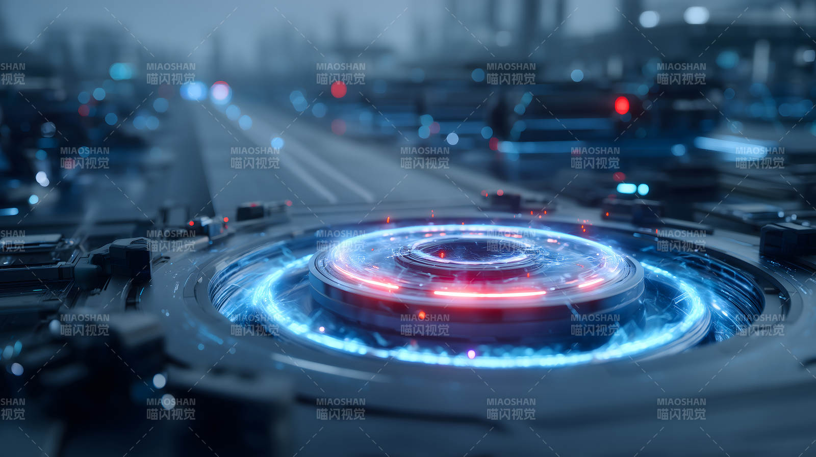 未来科技感十足的中心装置图片