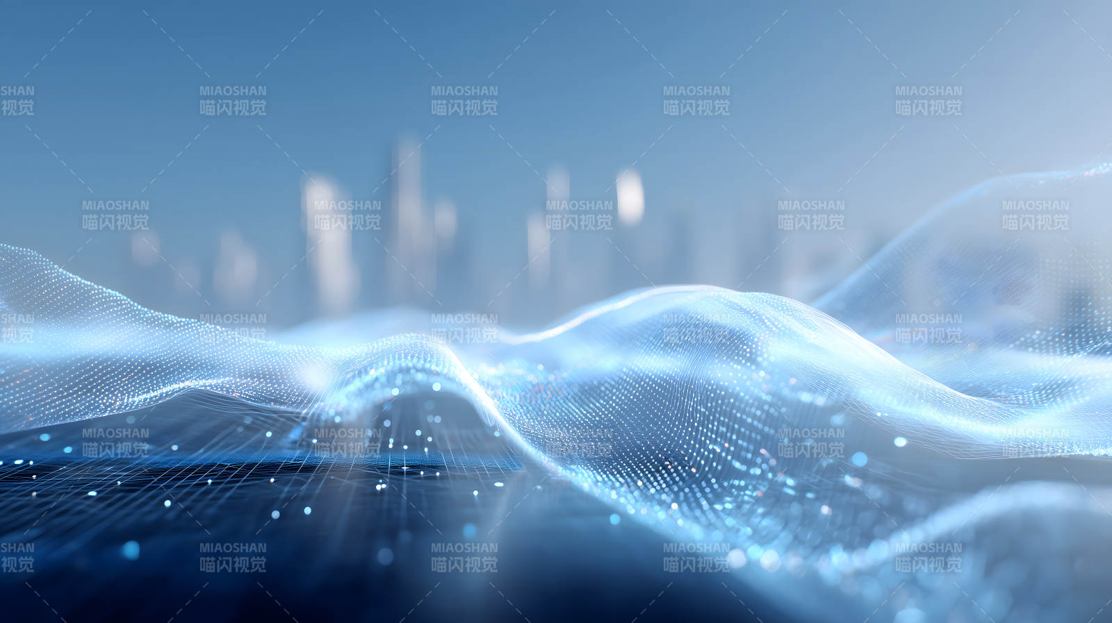 科技感十足的未来数据世界图片