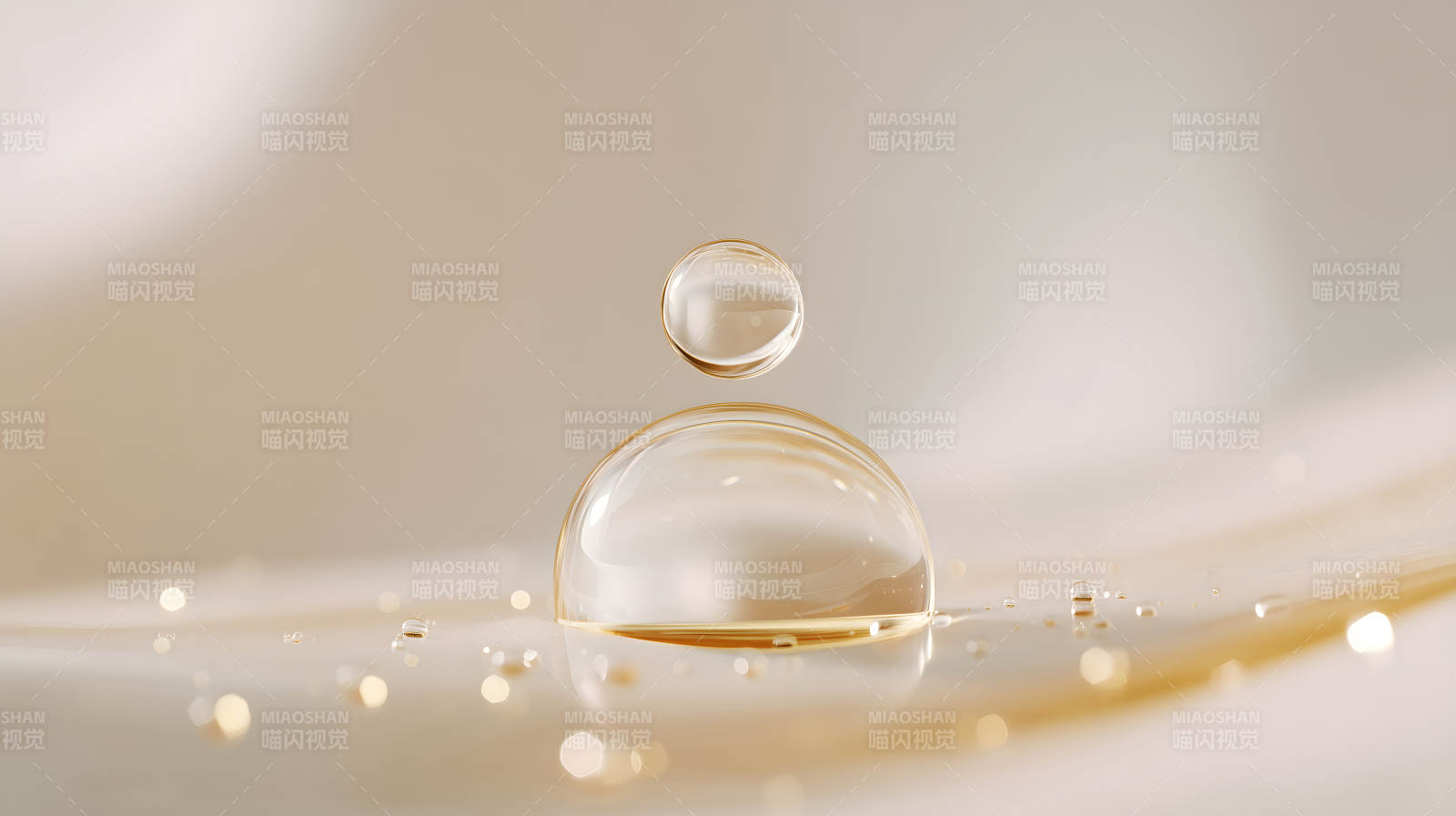 水珠创意图示抽象视觉效果图片