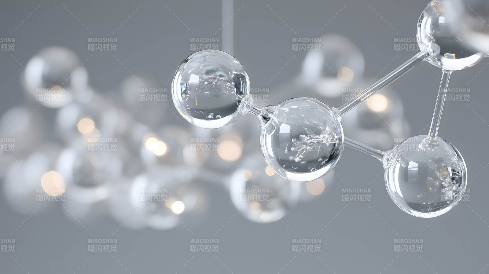 分子灯具的特写镜头图片