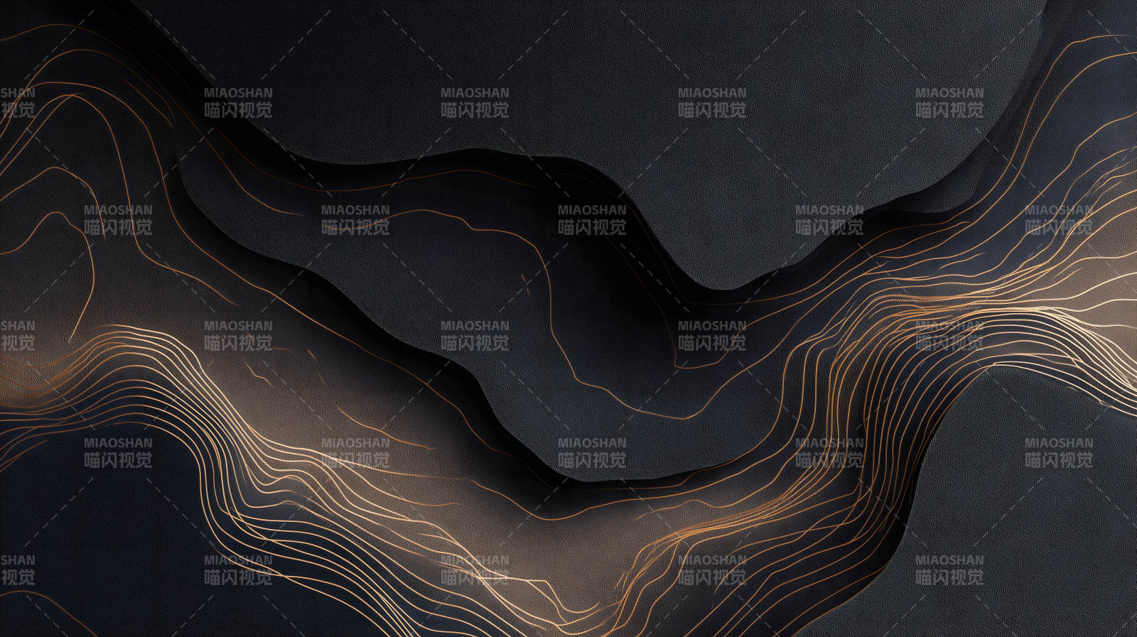 黑色抽象线条艺术图片