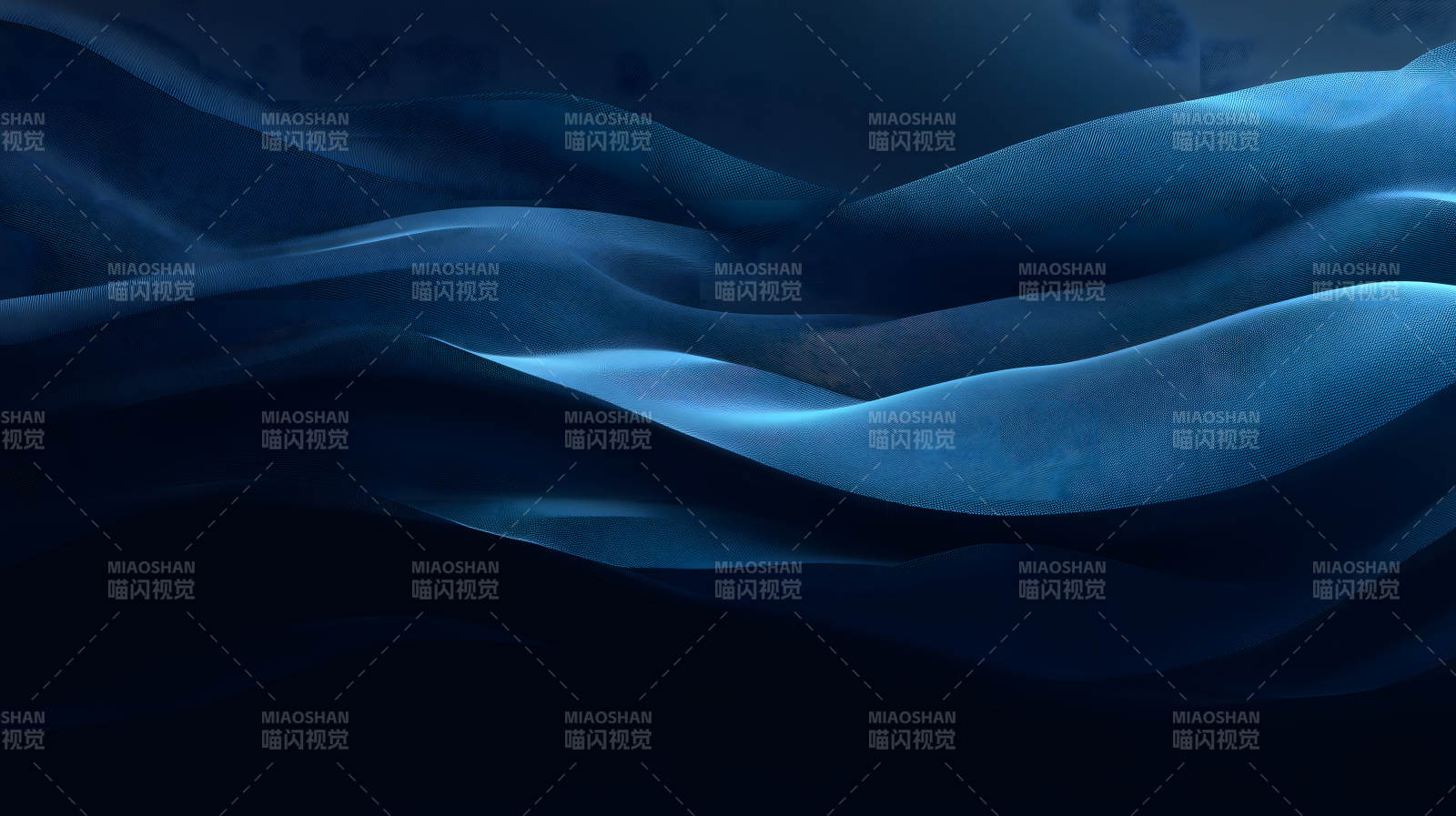 蓝色波浪抽象背景图片