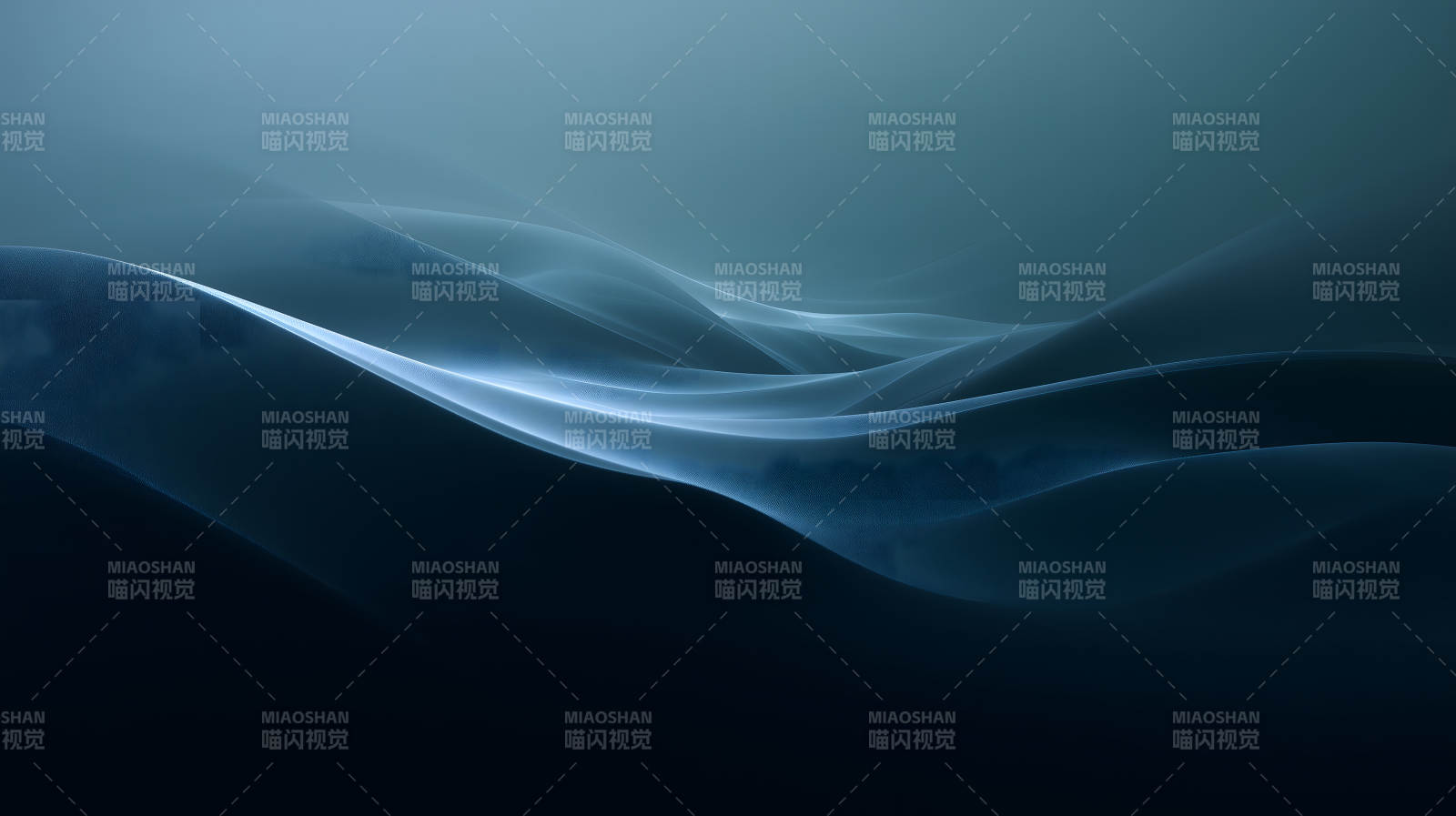 抽象的蓝调波纹图片