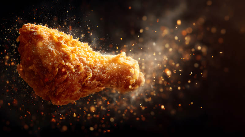 炸鸡特写美食诱人图片