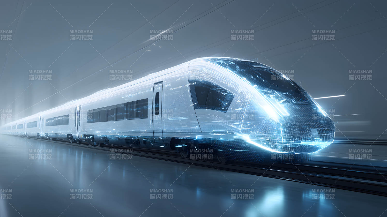 未来高速列车科幻画面图片