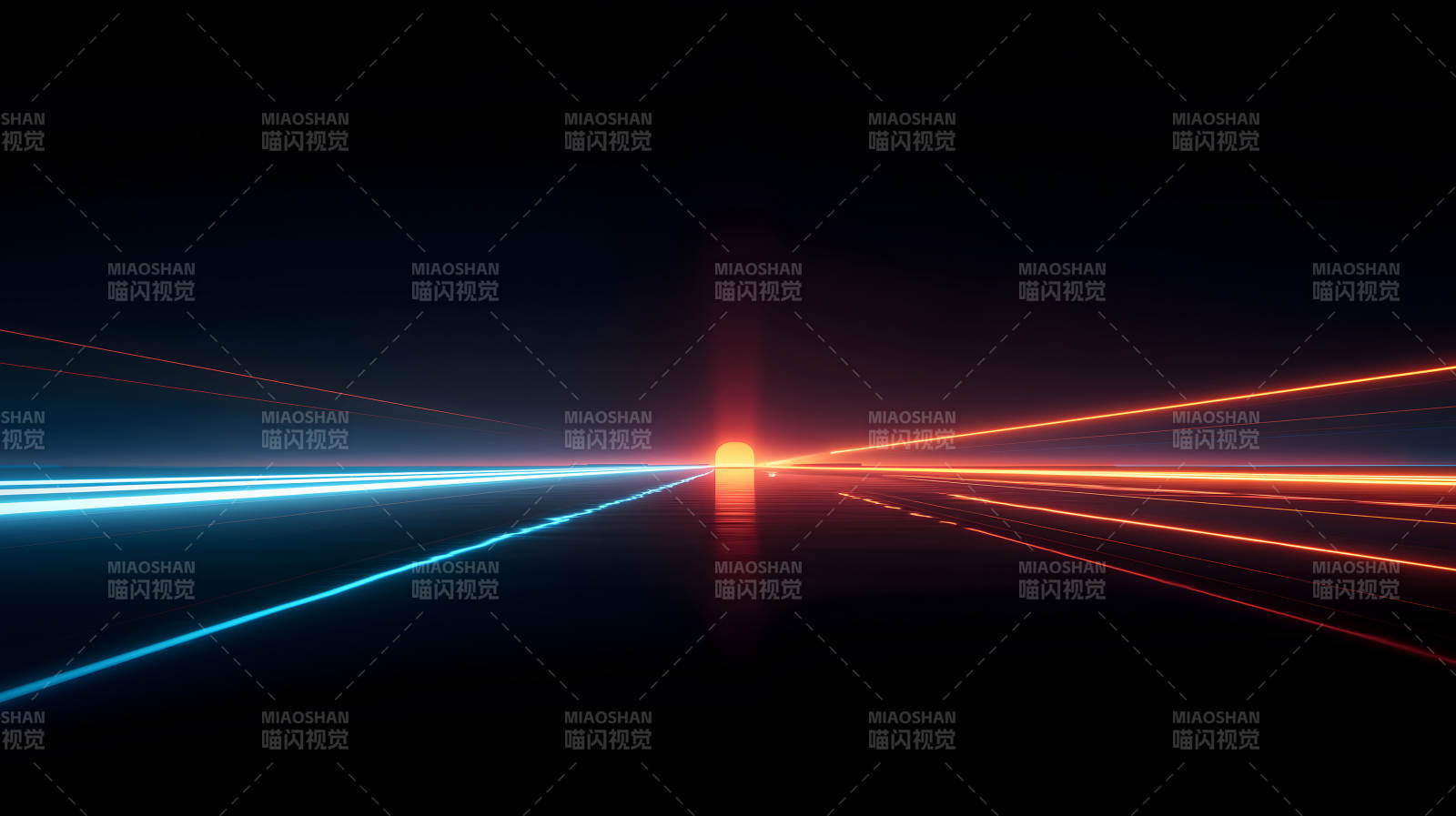 光线隧道霓虹光影抽象视觉图片