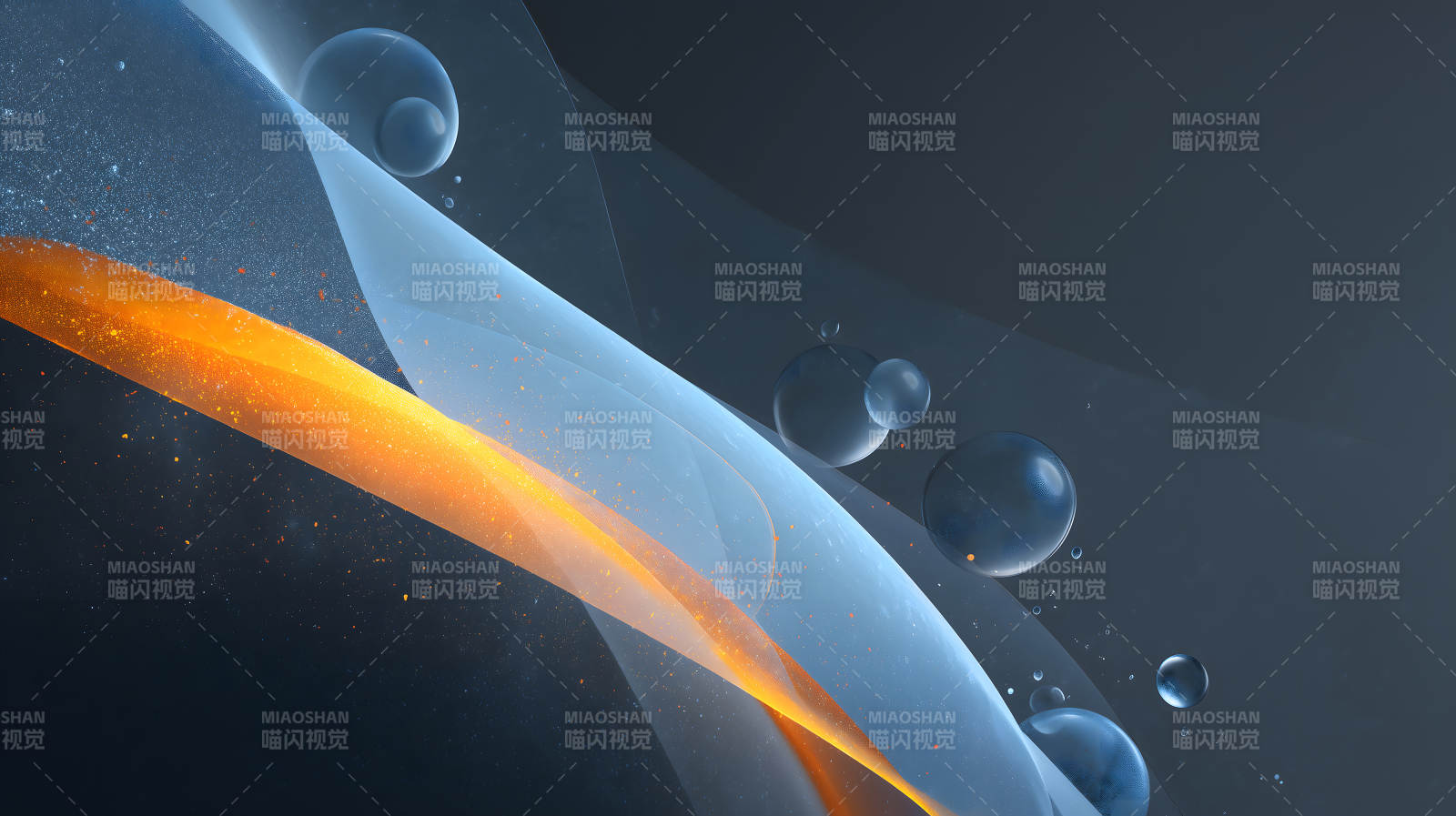 抽象光影气泡构图充满艺术感图片