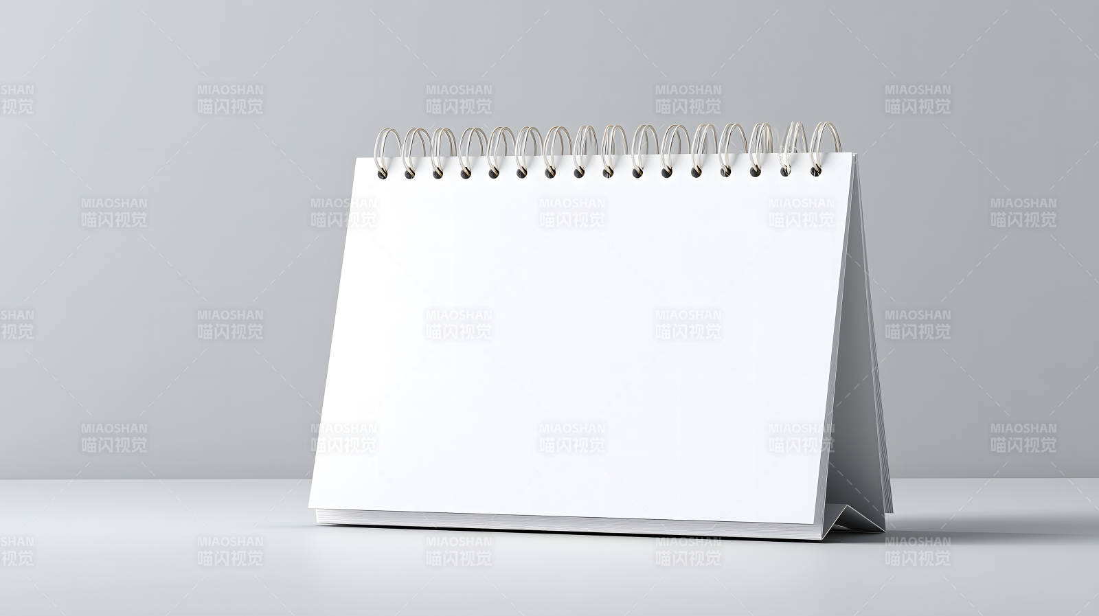 空白日历展示近景特写图片