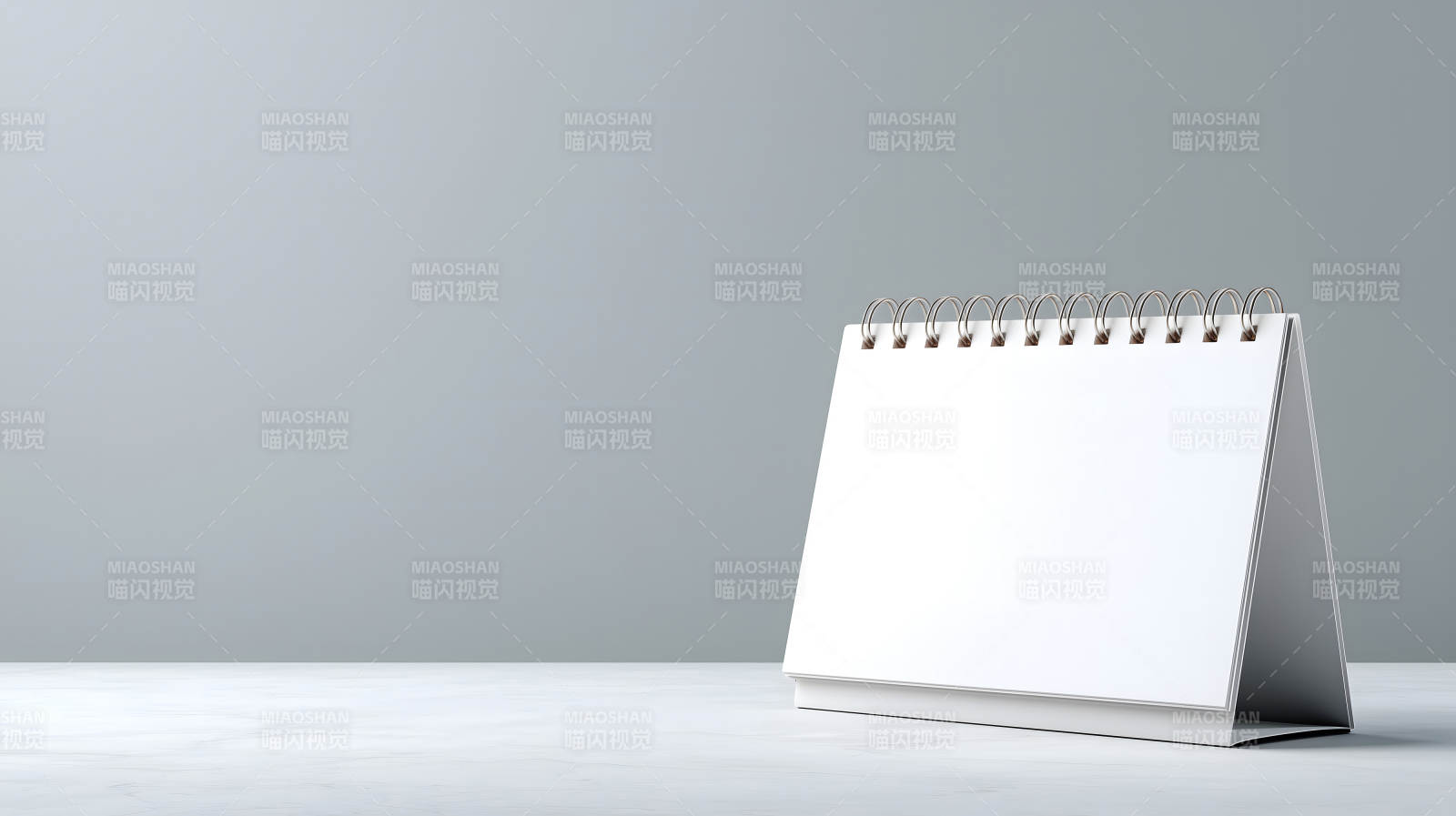 桌面日历摆拍展示极简风格设计图片