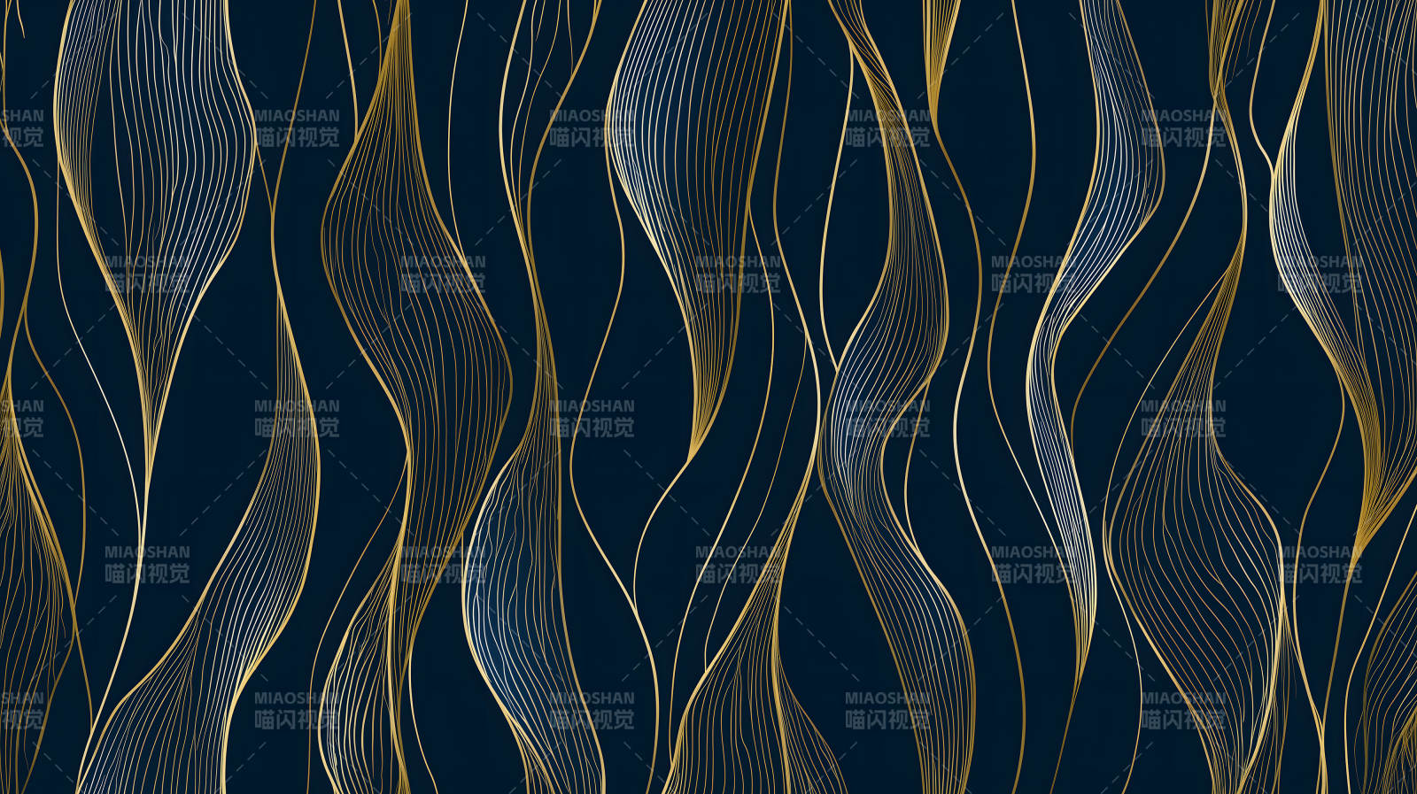 深蓝色抽象线条艺术图片