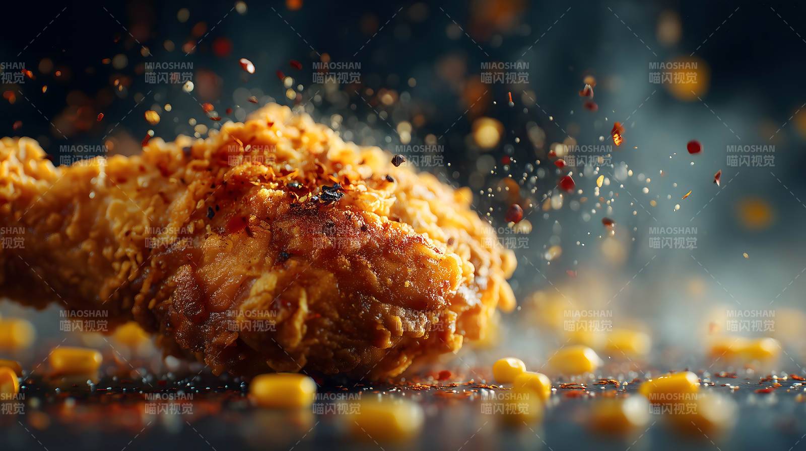 诱人炸鸡特写美食图图片