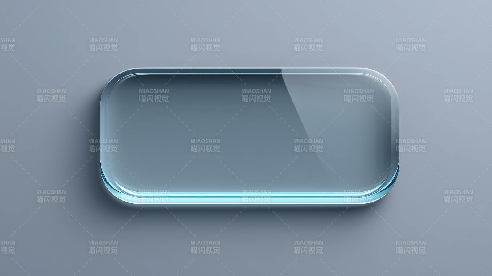 透明玻璃按钮在灰色背景上图片
