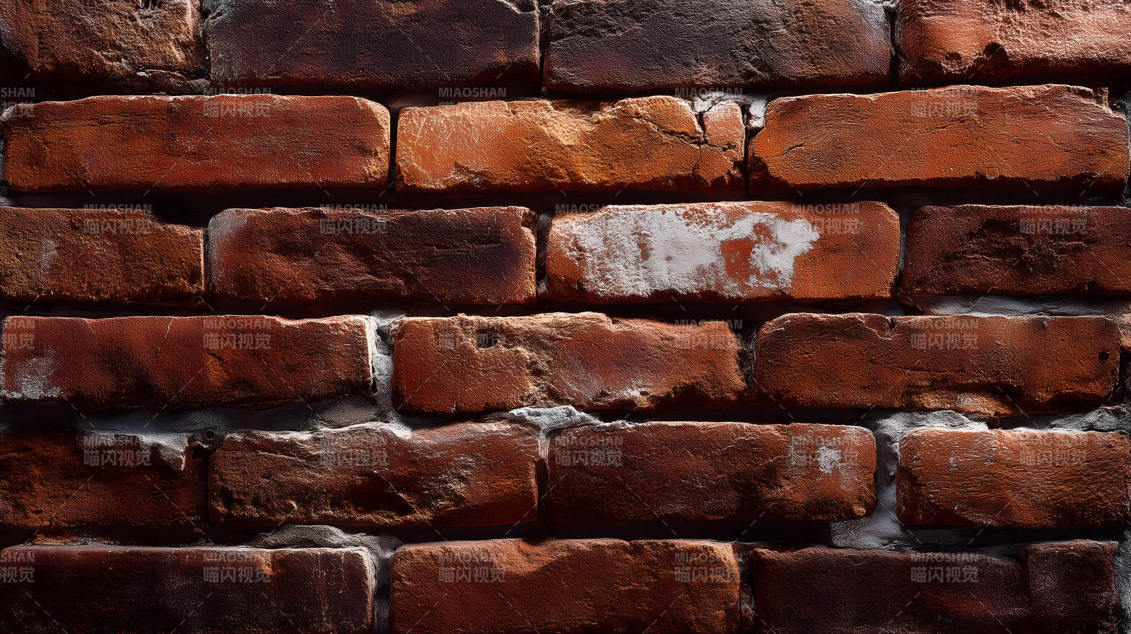 砖墙特写色彩斑驳纹理丰富图片
