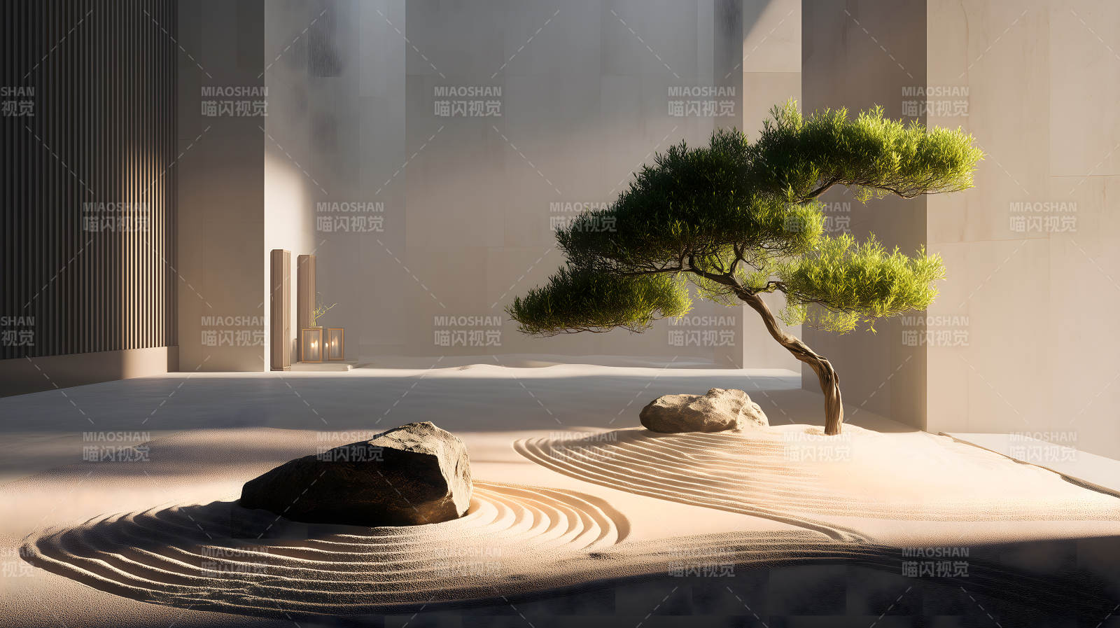 日式庭院沙石景观设计图片