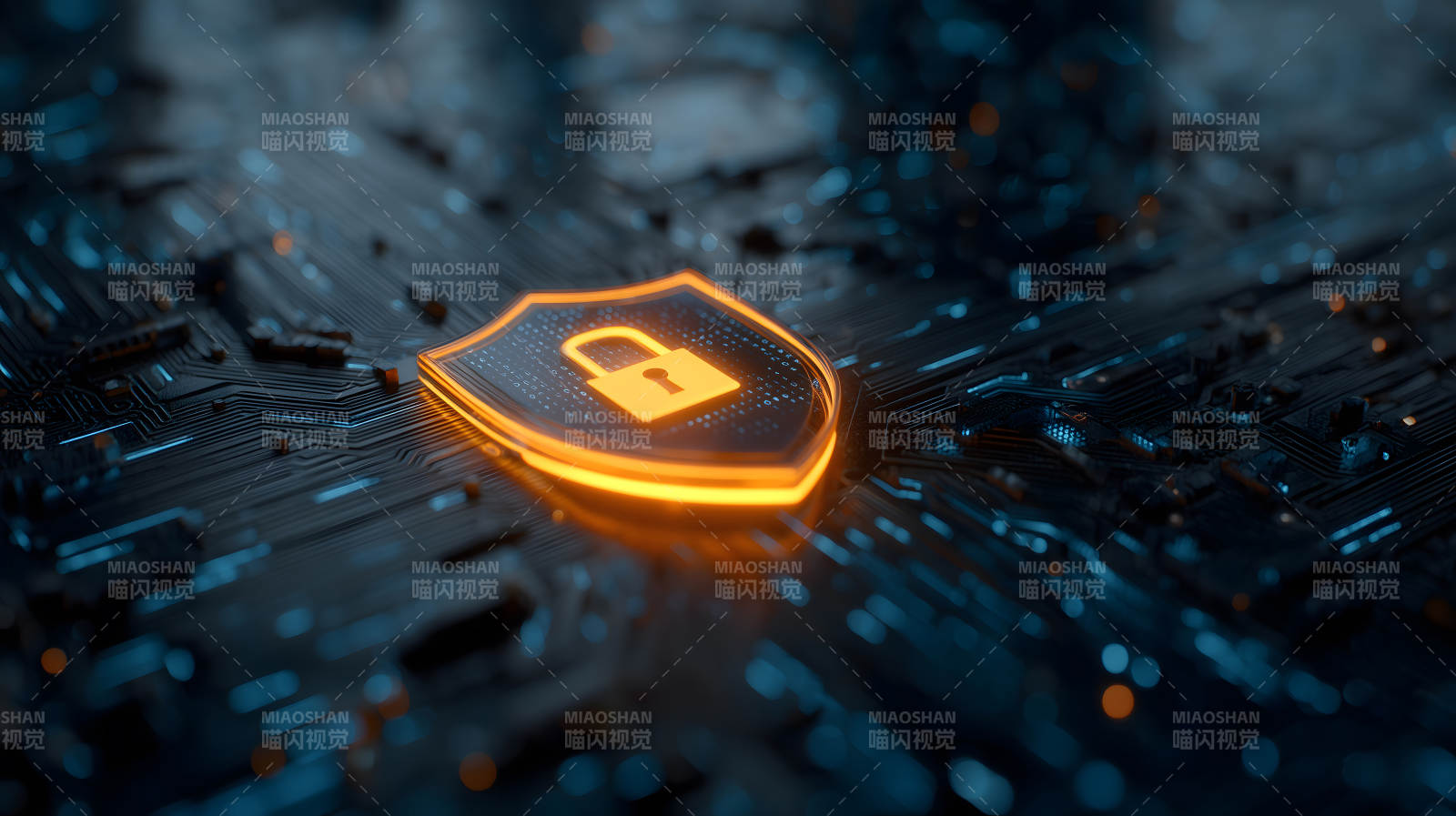 网络安全锁保护电路板图片