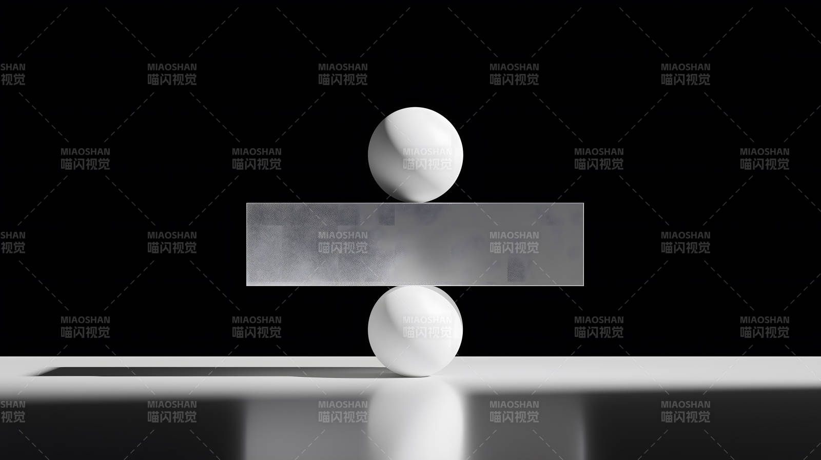 几何平衡构图黑白极简主义图片