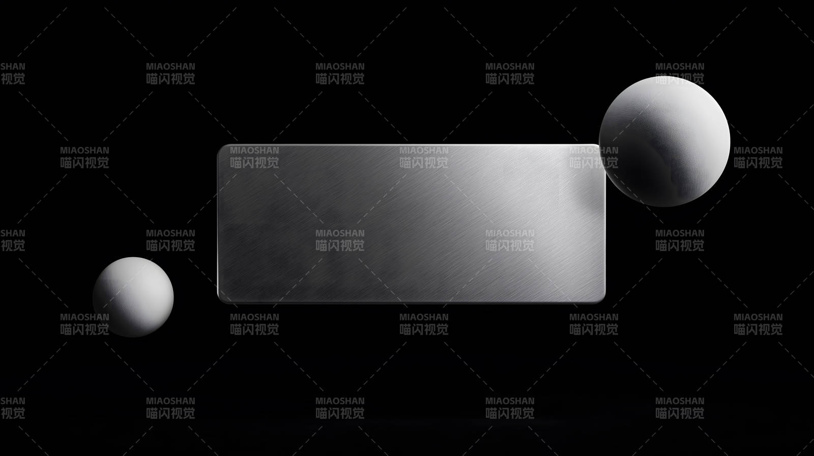 金属板球体在黑色背景上图片