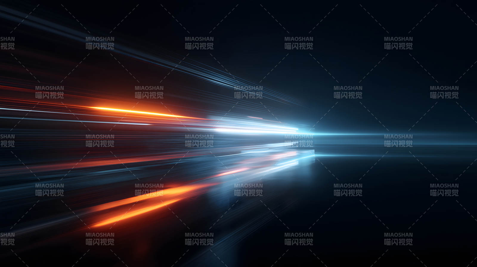 光线交织的抽象科技感画面图片