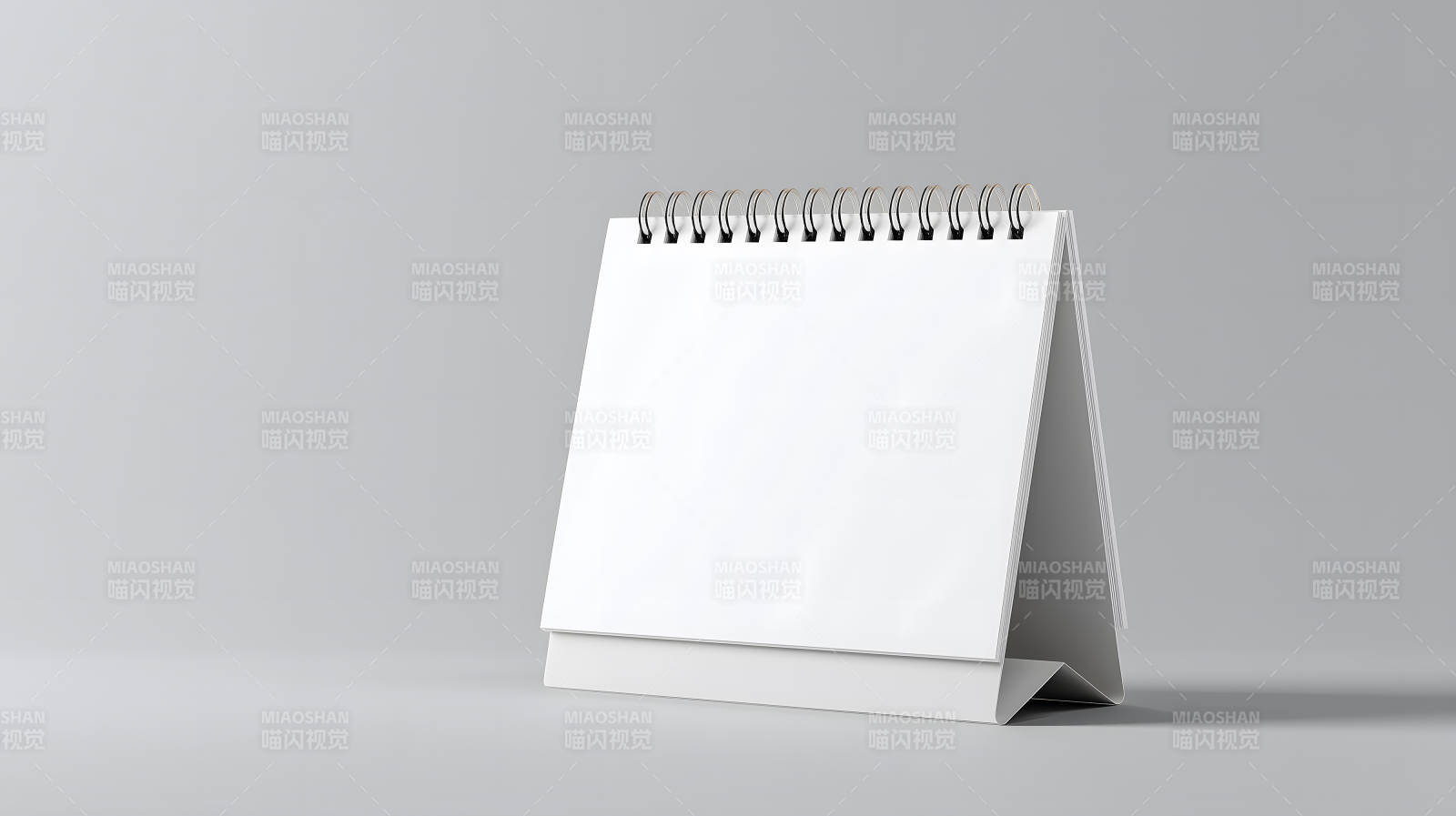 空白台历模版展示特写图片