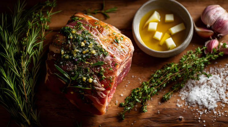 烤肉食材准备美味诱人图片