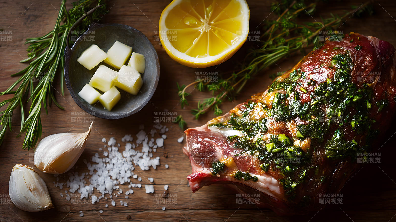烤肉食材摆拍图片