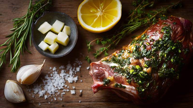 烤肉食材摆拍图片