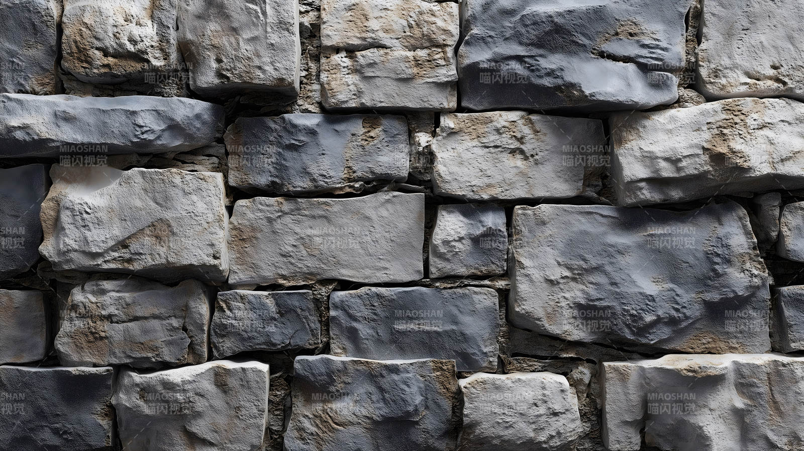 石头墙壁纹理特写图片