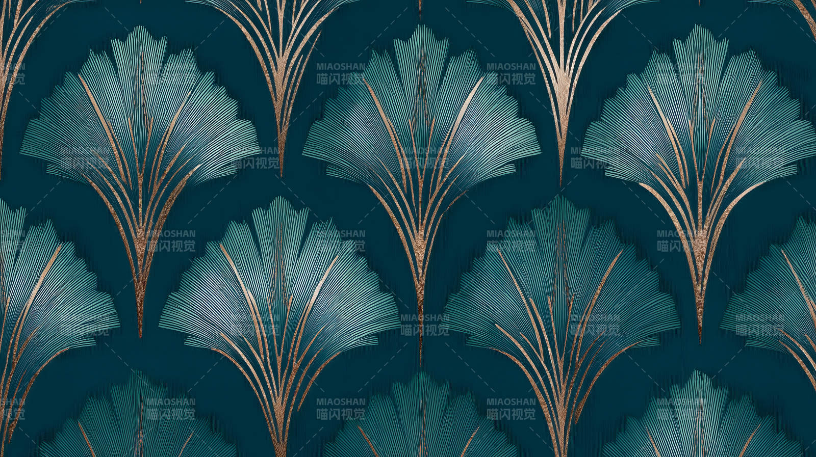 蓝绿色装饰风格图案图片