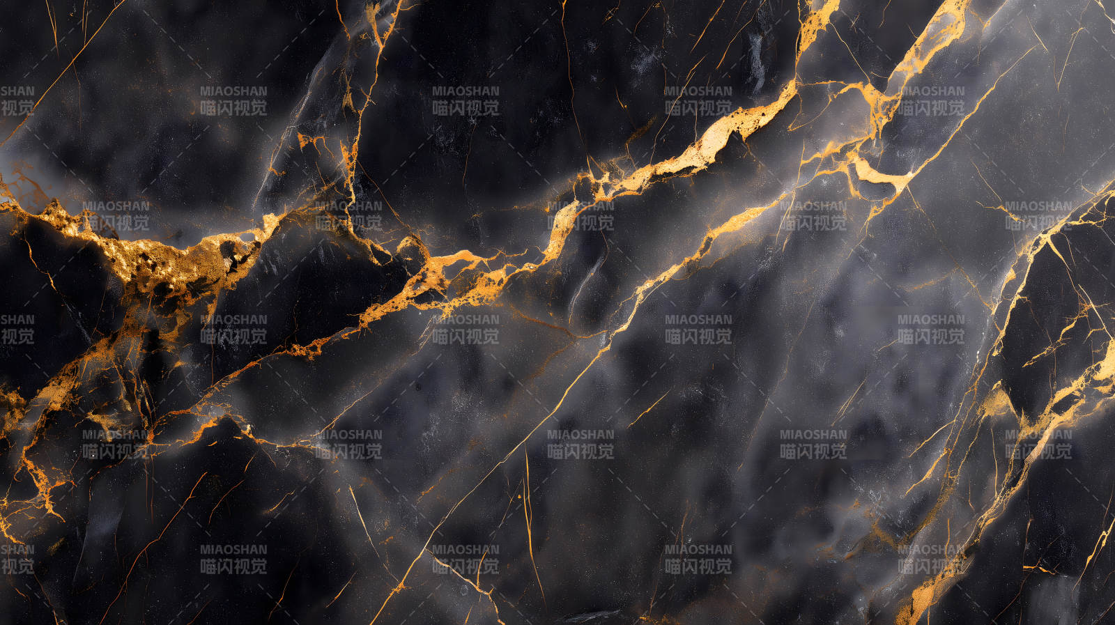 黑色大理石金纹装饰图片