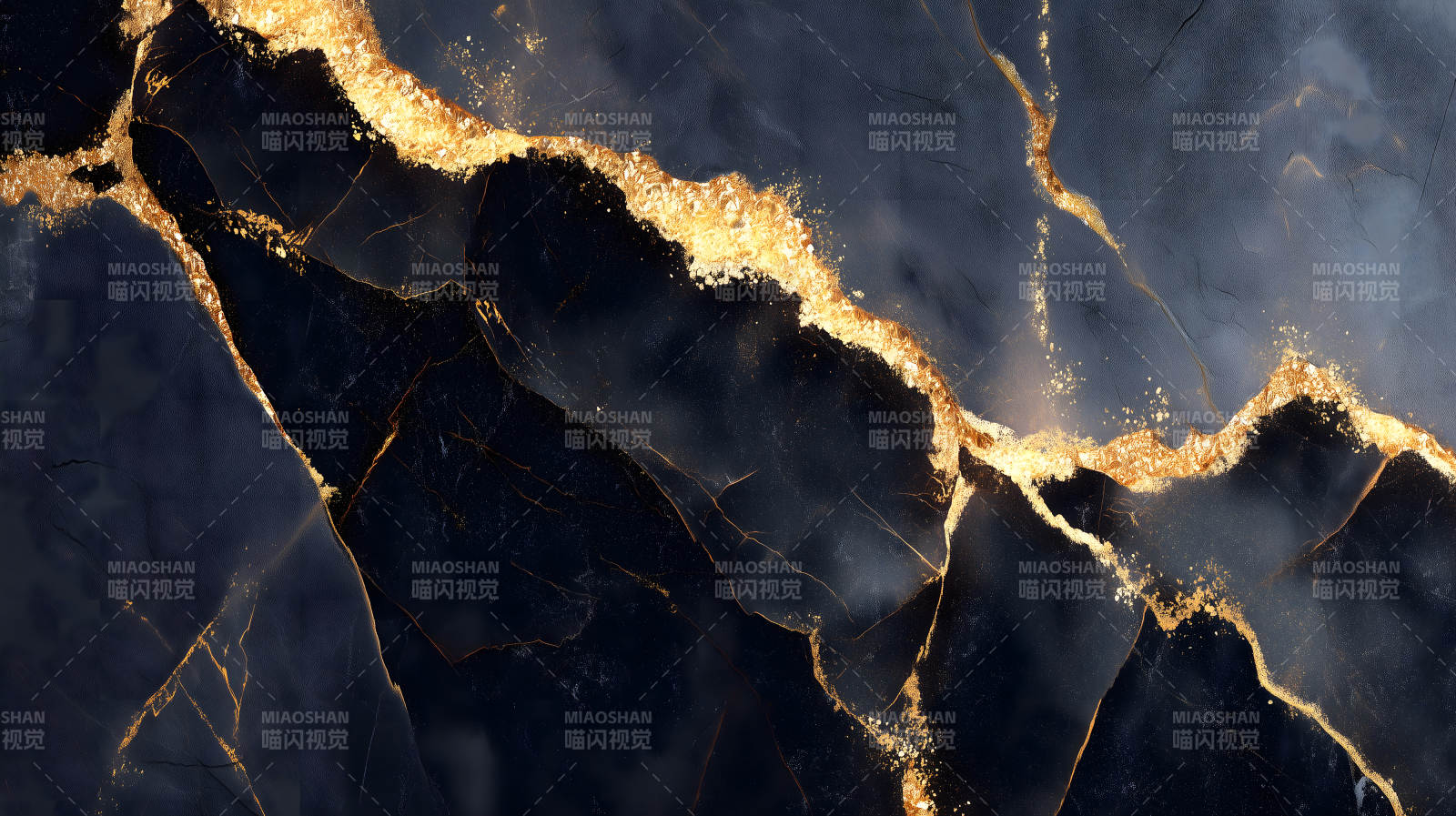 黑色大理石金箔纹理装饰图片