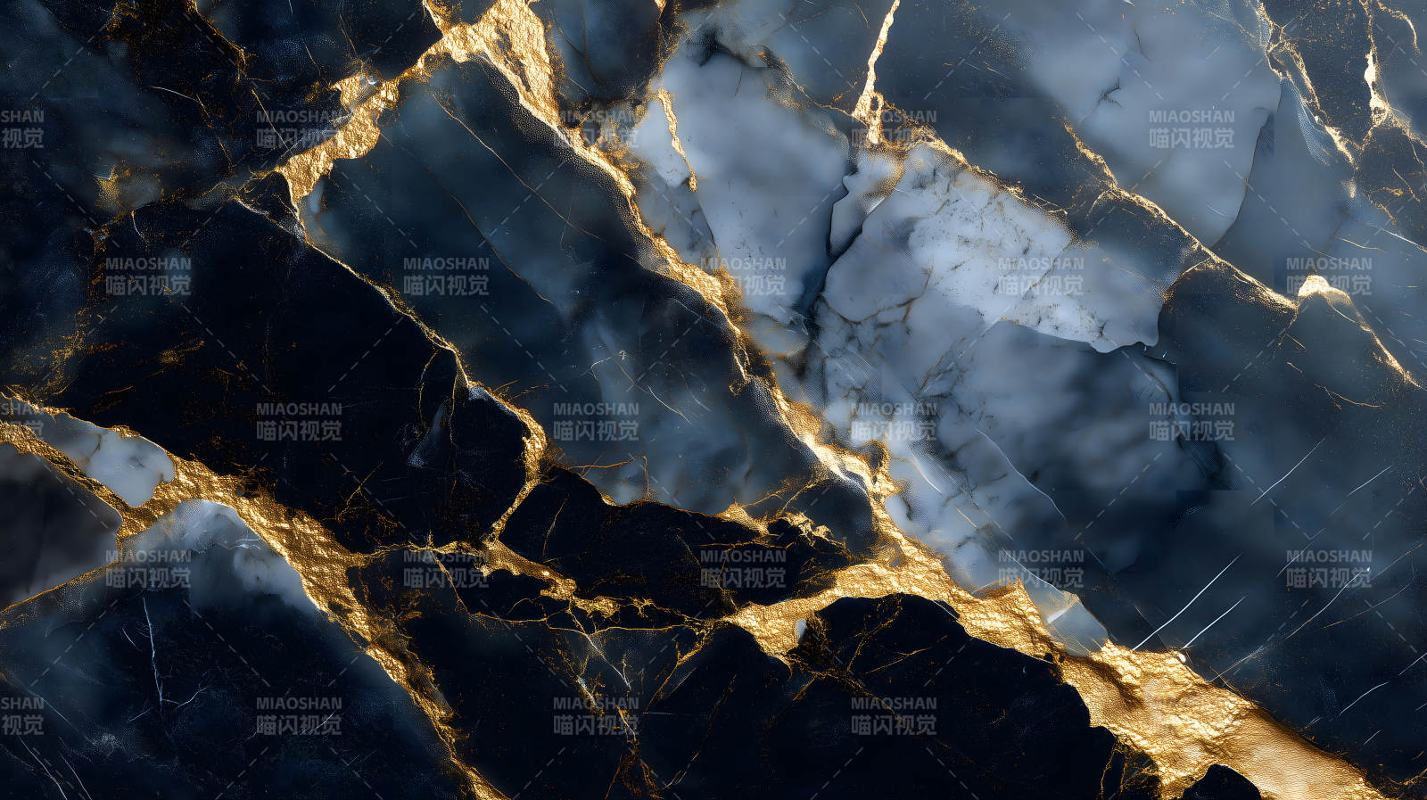 黑色大理石金色纹理图片