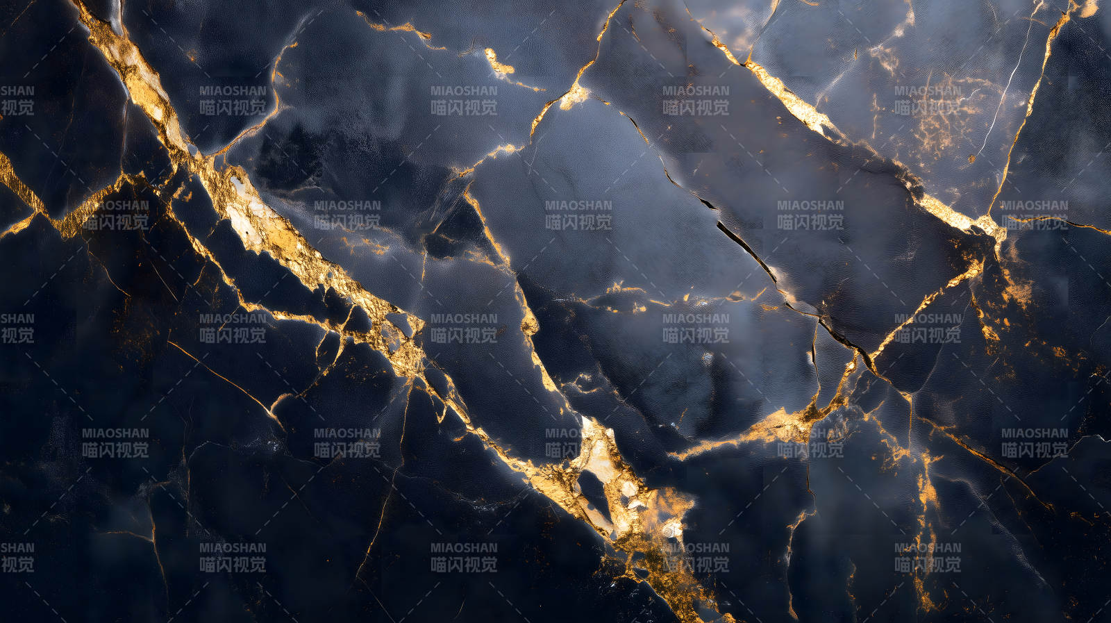 黑色大理石金色纹理装饰图片
