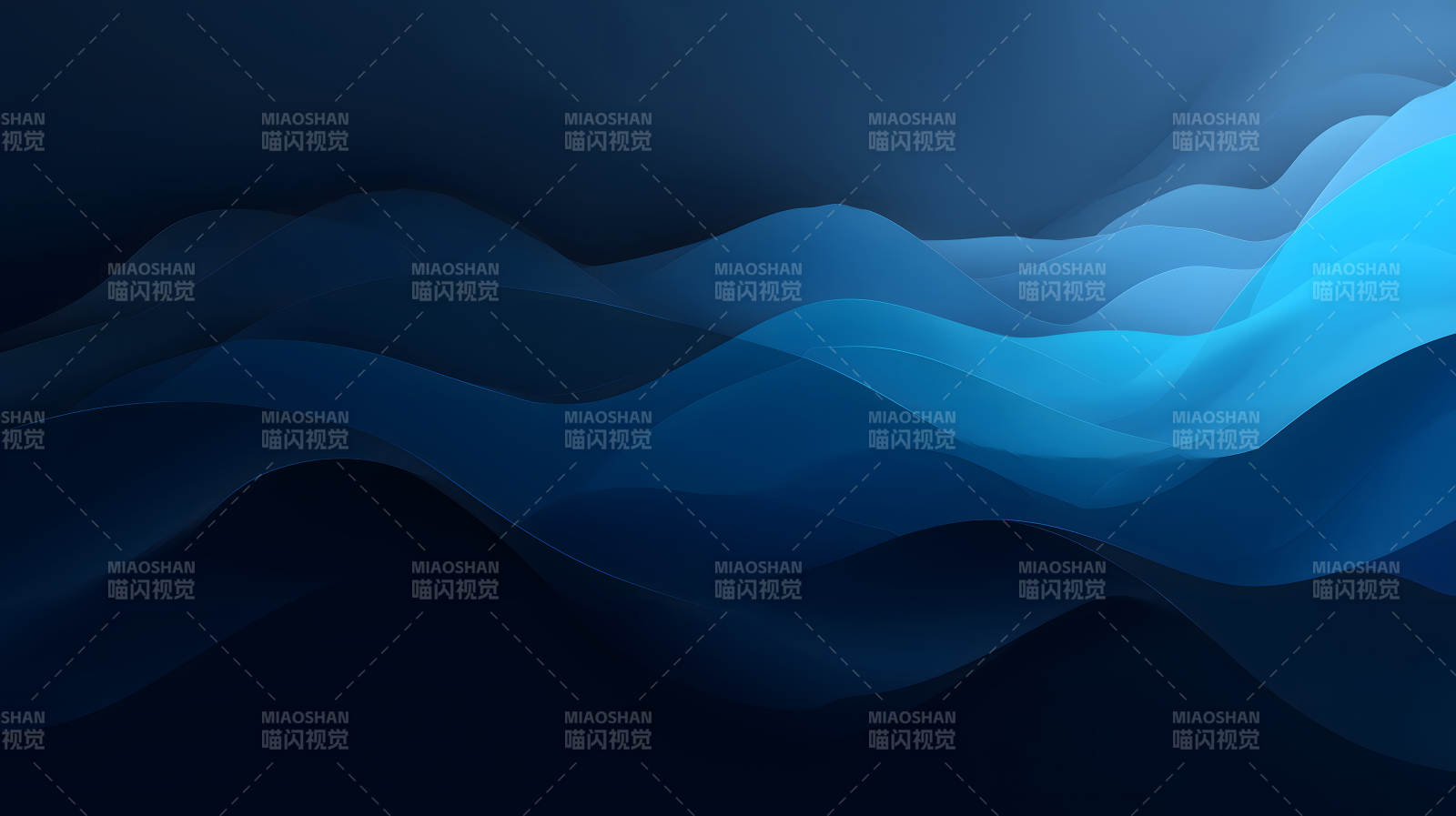 蓝色波浪抽象背景图片