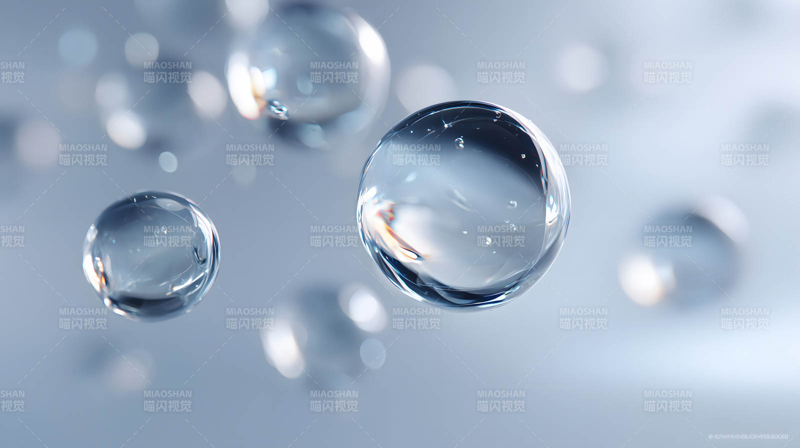 水珠特写纯净剔透视觉冲击图片