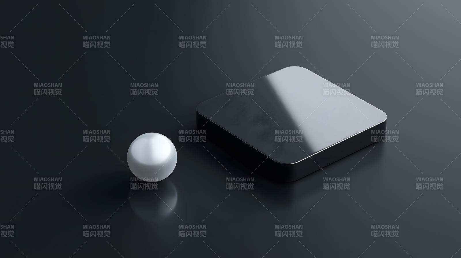 黑白简约风格的物体摆放图片