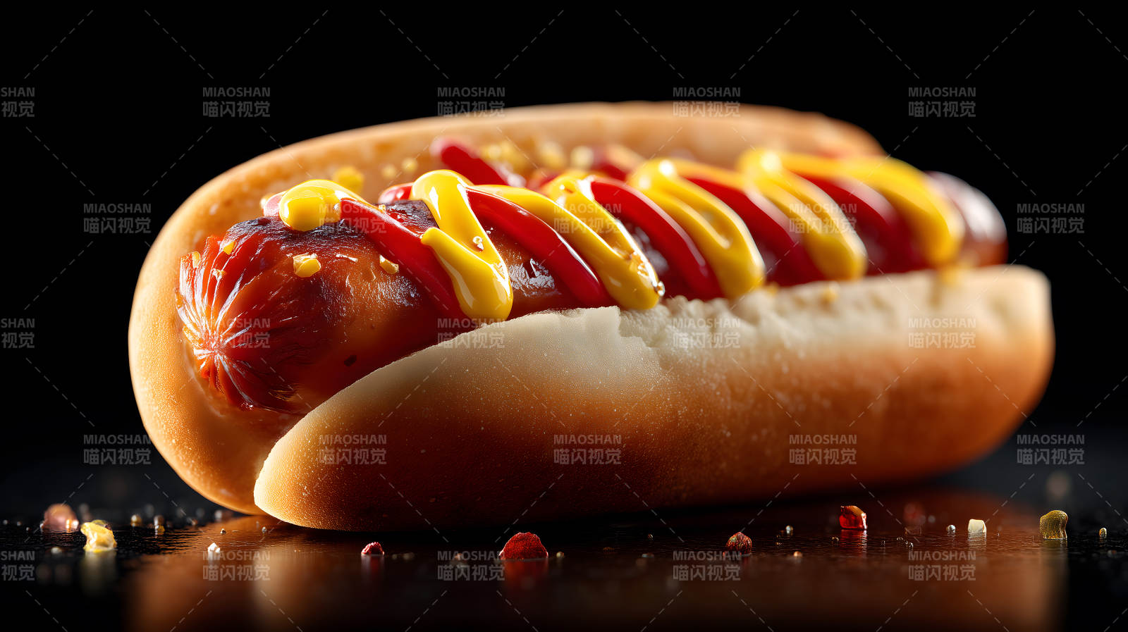 热狗特写美食诱人图片