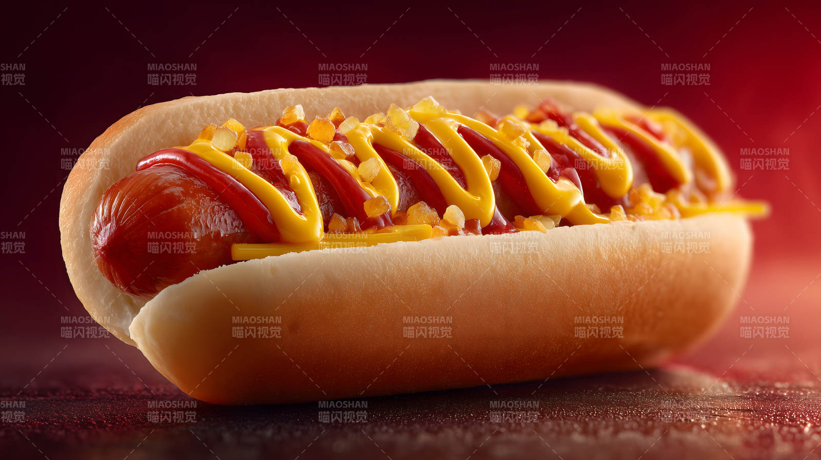 美味热狗特写诱人无比图片