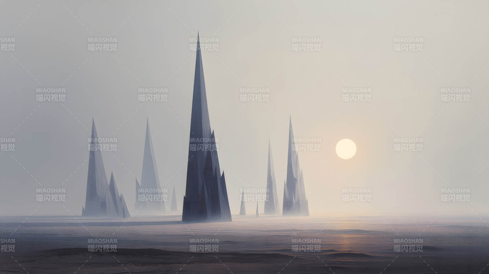 尖峰海域的梦幻风景图片