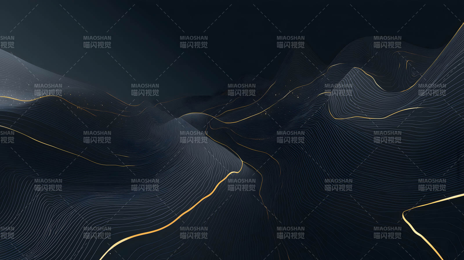 抽象深邃线条构成的山峦图片