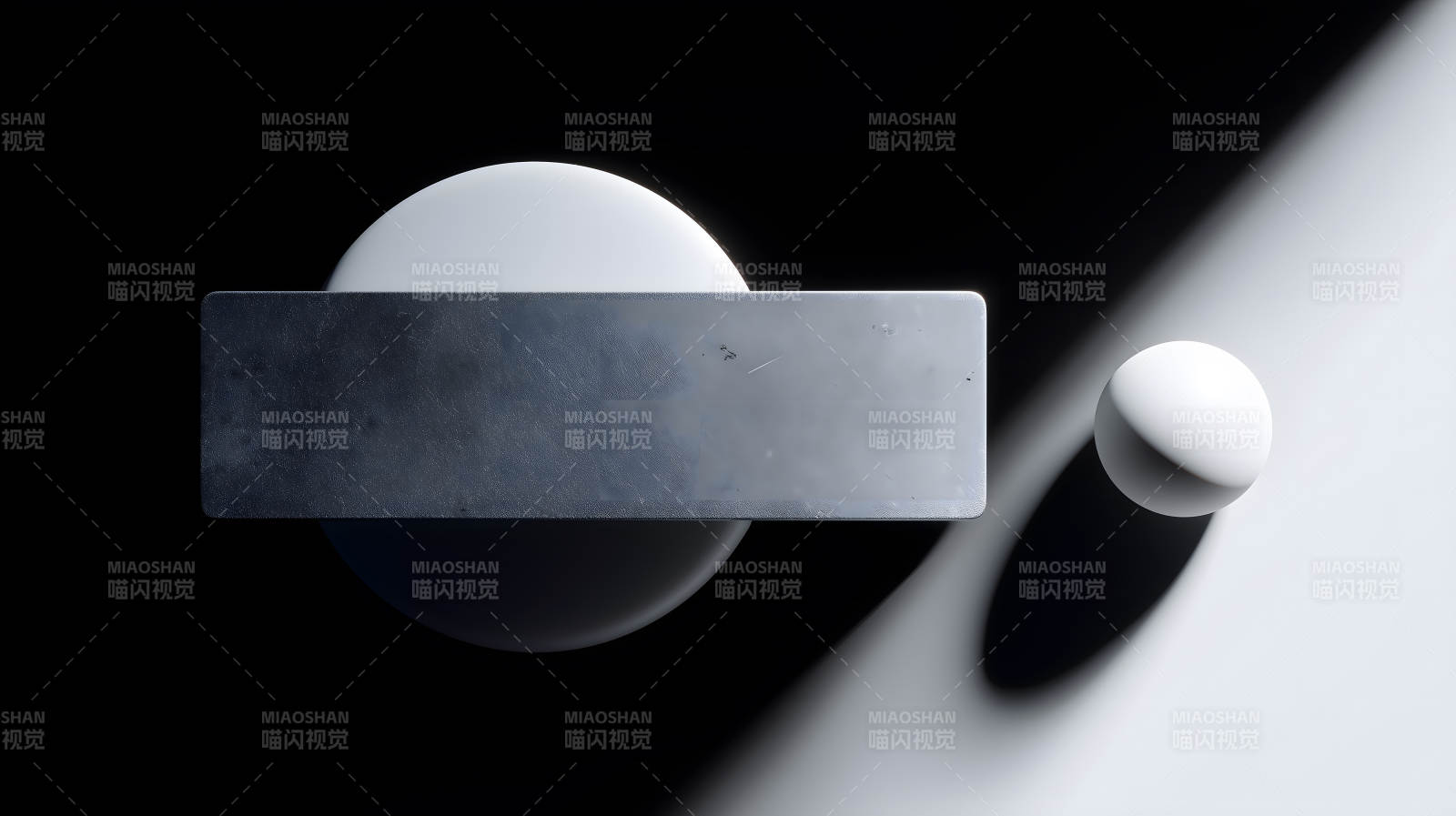 几何结构与光影对比的极简艺术图片