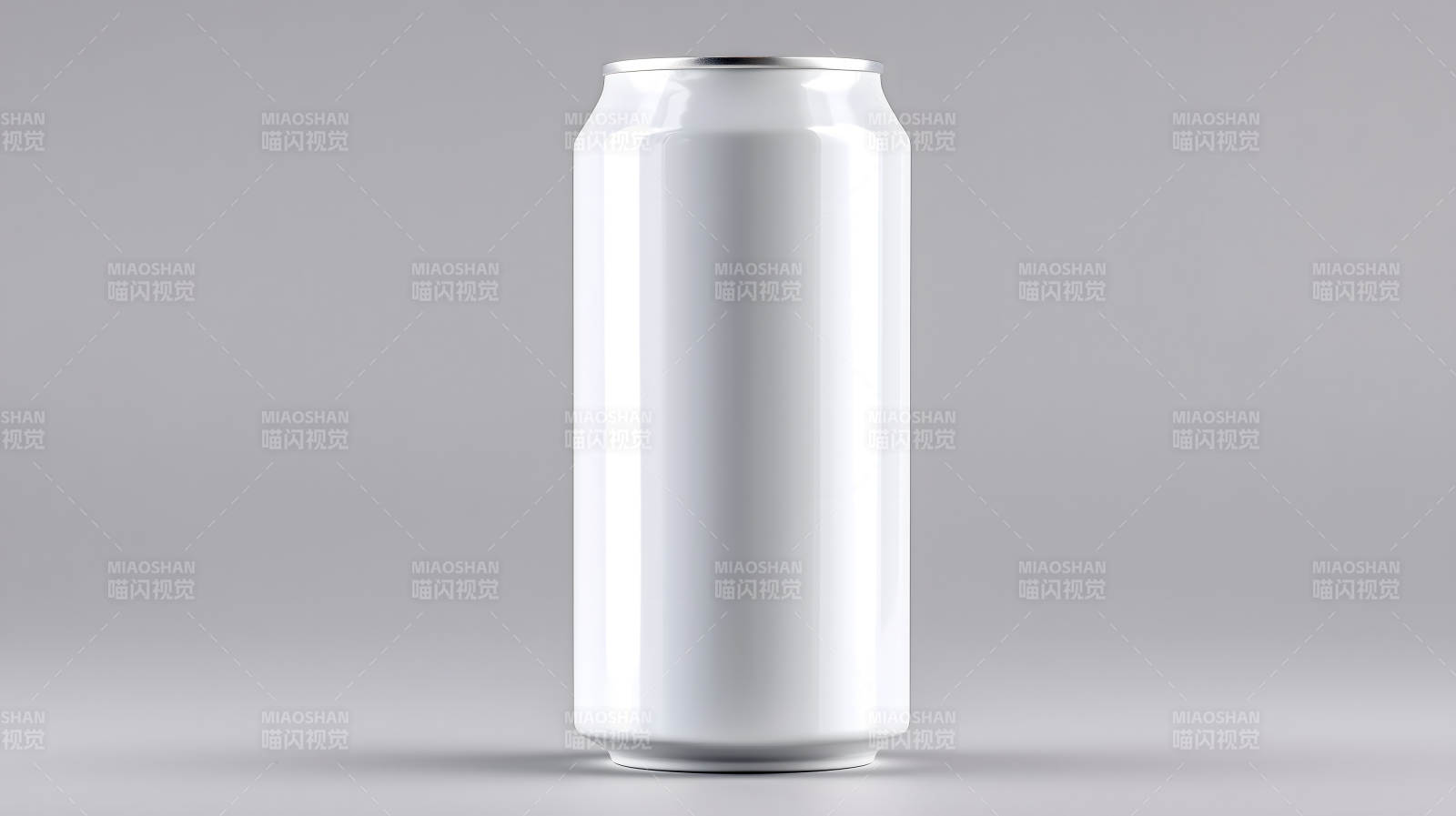 白色罐体产品展示简洁干净图片