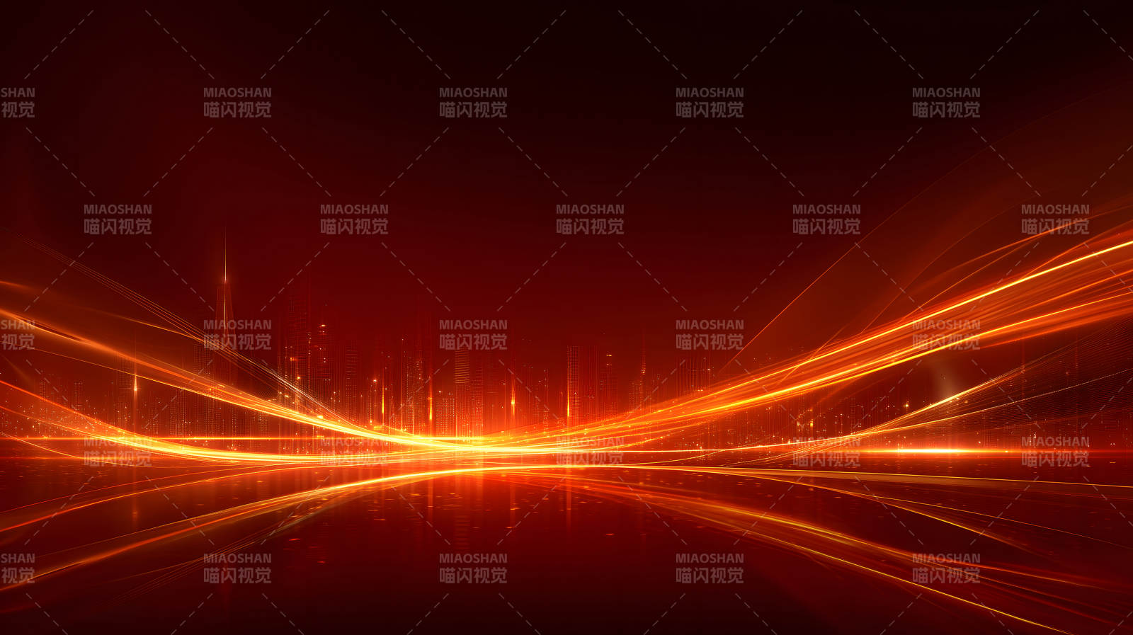 城市光线科技感视觉效果图图片