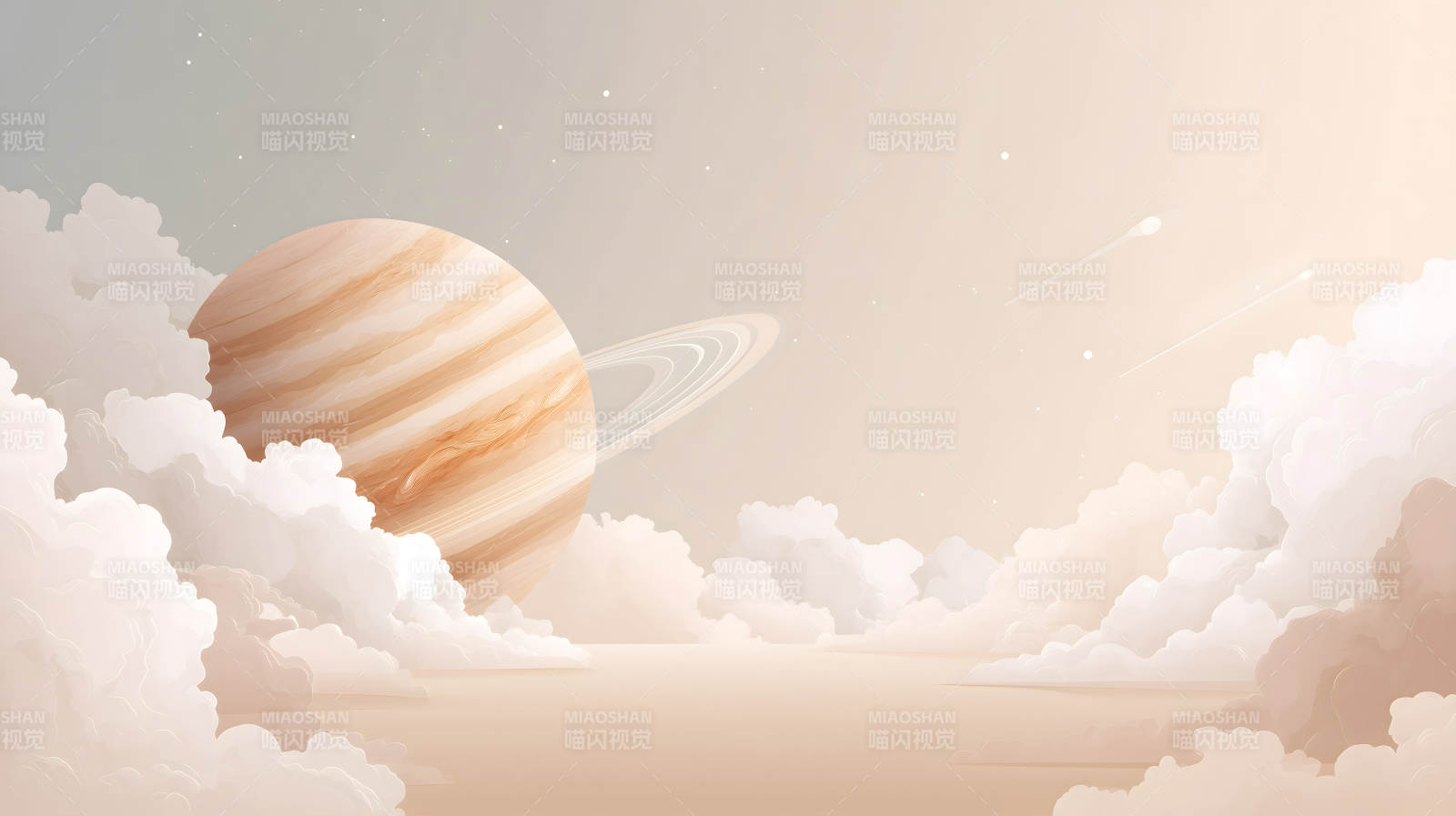 梦幻星球云彩画面图片