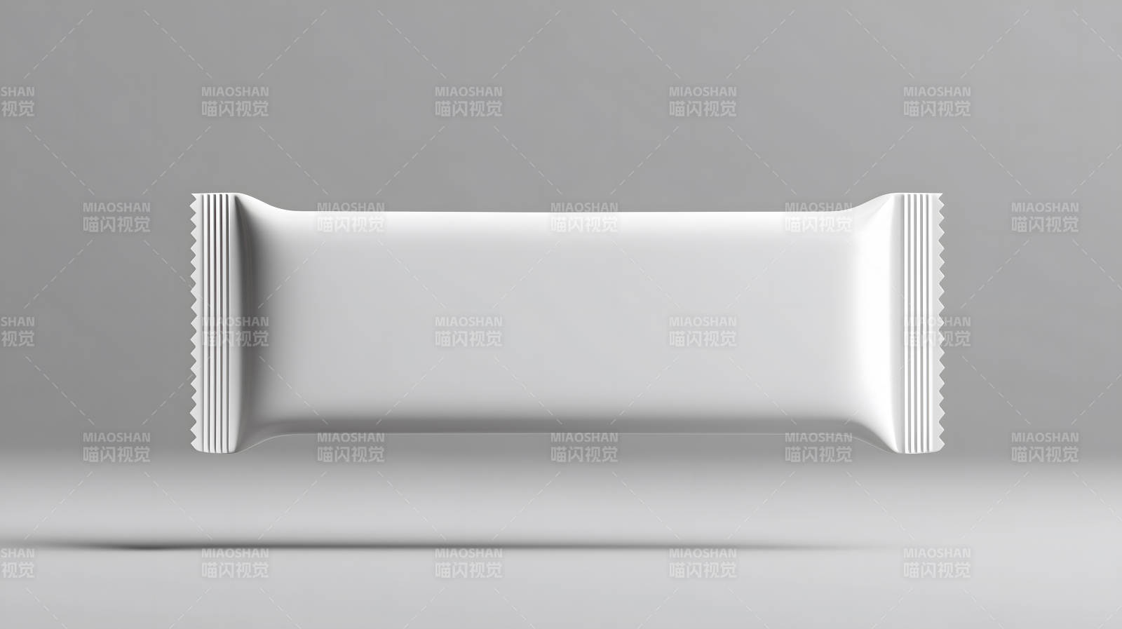 空白零食包装袋纯色背景展示图片