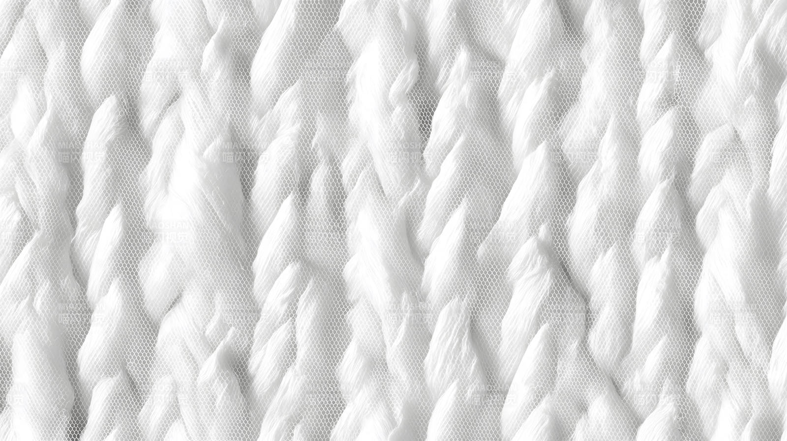 白色纹理与网格叠加构成抽象艺术图片