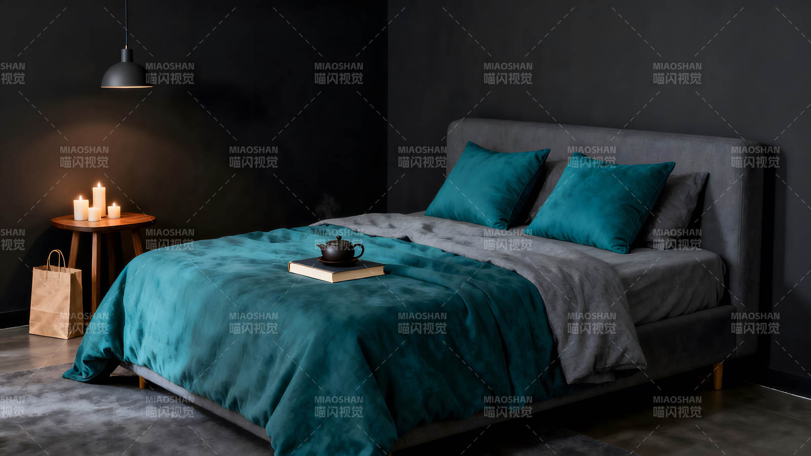 卧室舒适摆设宁静氛围图片